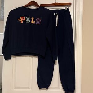 Polo by Ralph Lauren Kids Dark Blue Joggers and Sweatshirt